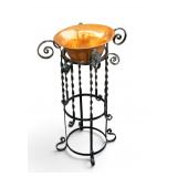 Cast Iron Planter Stand w/ Copper Insert