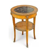 French Inlaid Console Table