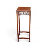 Square Chinese Hardwood Pedestal Table/Fern Stand