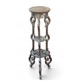 Chinese Hardwood Pedestal Table/Fern Stand