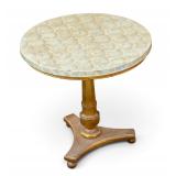 MOP & Gilded Round Occasional Table