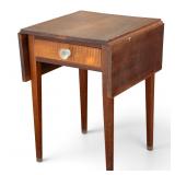 One-Drawer Drop Leaf Hall Table