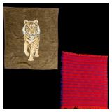 Vintage Biederlack Tiger & Welsh Wool Blanket