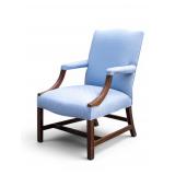 George III Mahogany Library Chair