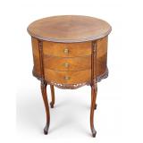 Louis XV Style Oval Accent Table