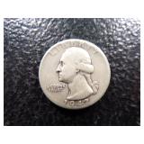 1942 WASHINGTON SILVER QUARTER