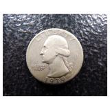 1939-S WASHINGTON SILVER QUARTER