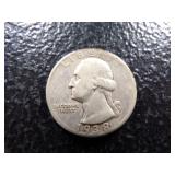 1938 WASHINGTON SILVER QUARTER