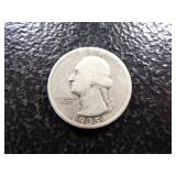 1935-D WASHINGTON SILVER QUARTER