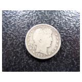 1893-S BARBER SILVER QUARTER