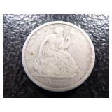 1843-O SEATED LIBERTY SILVER HALF DOLLAR