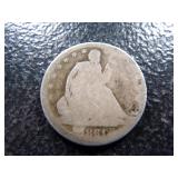 1861-S SEATED LIBERTY SILVER HALF DOLLAR