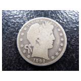 1892 BARBER SILVER HALF DOLLAR