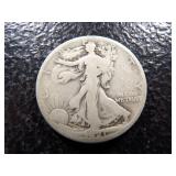1921-S KEY DATE WALKING LIBERTY SILVER HALF DOLLAR