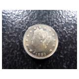 1883 N/C HIGH GRADE LIBERTY HEAD V NICKEL