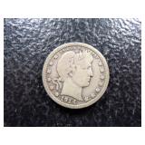 1914 BARBER SILVER QUARTER
