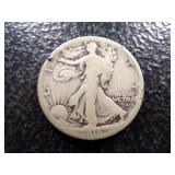 1916-S OBV. RARE DATE WALKING LIBERTY SILVER HALF DOLLAR