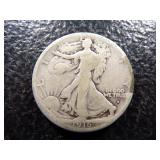1916-D OBV. RARE DATE WALKING LIBERTY SILVER HALF DOLLAR