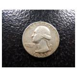 1953 WASHINGTON SILVER QUARTER