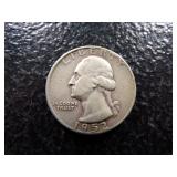 1952-D WASHINGTON SILVER QUARTER