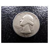 1950-S WASHINGTON SILVER QUARTER