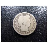 1895-S BARBER SILVER QUARTER