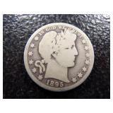 1895-O BARBER SILVER HALF DOLLAR