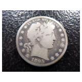 1895-O BARBER SILVER HALF DOLLAR