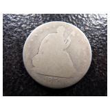 1859-O SEATED LIBERTY SILVER HALF DOLLAR