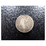 1856 LARGE DATE SEATED LIBERTY SILVER DIME