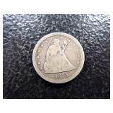 1875-S RARE DATE SEATED LIBERTY TWENTY CENTS