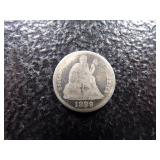 1889 SEATED LIBERTY SILVER DIME