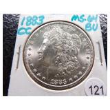 1883-CC HIGH GRADE CARSON CITY MORGAN SILVER DOLLAR