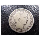 1908-D BARBER SILVER HALF DOLLAR ***MINTED 3 1/4 MILLION