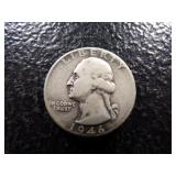 1946 WASHINGTON SILVER QUARTER