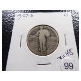 1927-S STANDING LIBERTY SILVER QUARTER
