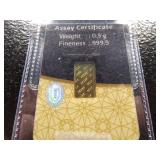 IGR 0.5 GRAM 999.9 FINE GOLD BAR