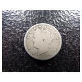 1886 KEY DATE LIBERTY HEAD V NICKEL