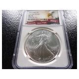 2022 NGC MS70 FIRST DAY ISSUE AMERICAN SILVER EAGLE DOLLAR