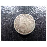 1886 KEY DATE LIBERTY HEAD V NICKEL