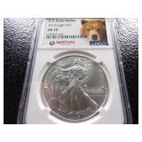 2019 NGC MS70 U.S. STATE SERIES AMERICAN SILVER EAGLE DOLLAR