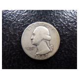 1942-S WASHINGTON SILVER QUARTER