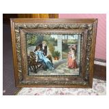 McLoughlin Bros. Electro-Grain Gravure Print An Interrupted Proposal dated 1903