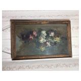 MC Myers Floral Still Life Oil on Paper