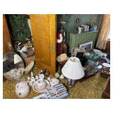 HUGE CONTENTS LOT: A Collection of Vintage and Antique Decorative Objects, Toys, and Furniture