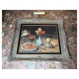 Oil Copy of Still Life with Strawberries and Flowers by Osias Beert the Elder