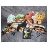 Junket Advertising Booklet by Vernon Grant and a Set of Nine Victorian Facsimile Paper Masks by H. and P. Decorations