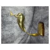 Frederick Cooper Chicago Stylized Brass Bird Sculpture on Wood Base