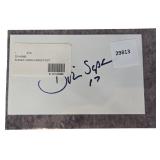Brian Sipe Cleveland Browns Autographed Index Card