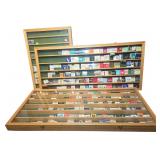 A Collection of Approximately 200 Vintage Advertising Matchbooks and Two Lighters in Display Gifts Inc Cases